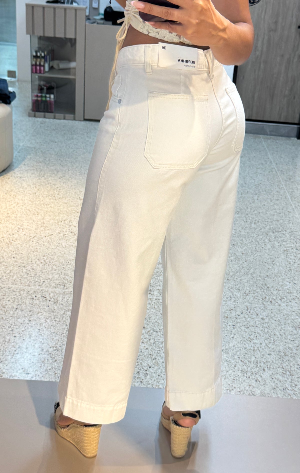 Bershka wide crop